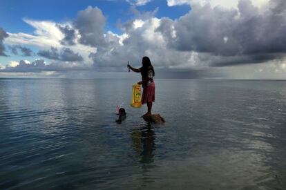 Kiribati es un archipiélago del Pacífico especialmente vulnerable al calentamiento global.