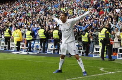 Cristiano Ronaldo celebra su segundo gol.