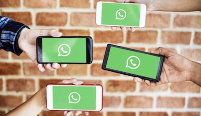 Telefonos con el icono de WhatsApp