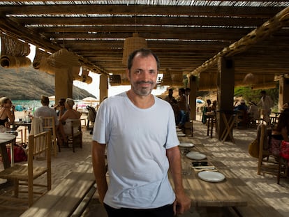 Arnaud Frisch, en El Silencio, en Ibiza, el pasado julio.