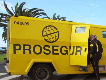 Camión blindado de Prosegur. 