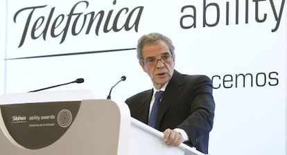 El presidente de Telefónica, César Alierta.