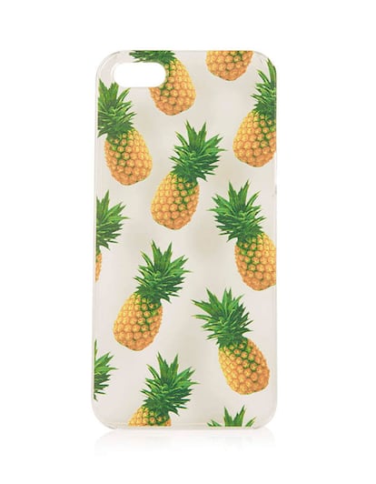 Funda de IPhone con estampado de piñas. Es de Topshop (16 euros).