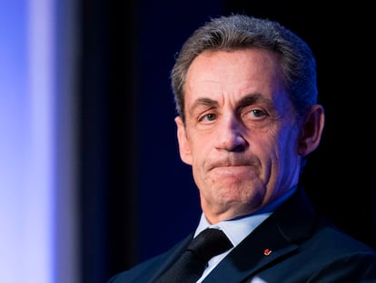 El expresidente de Francia Nicolas Sarkozy, durante una reunión en París, en 2016.