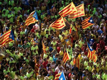 Manifestaci&oacute;n independentista convocada por la ANC