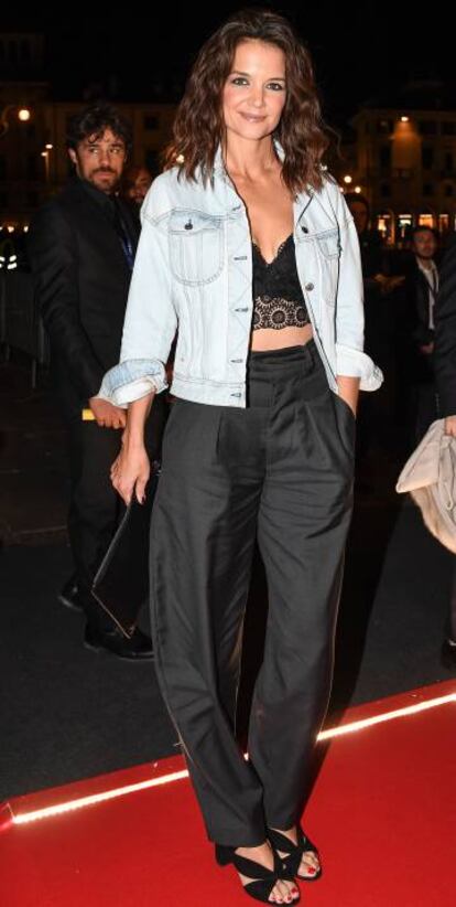 La actriz Katie Holmes, en un evento en Verona el pasado octubre.