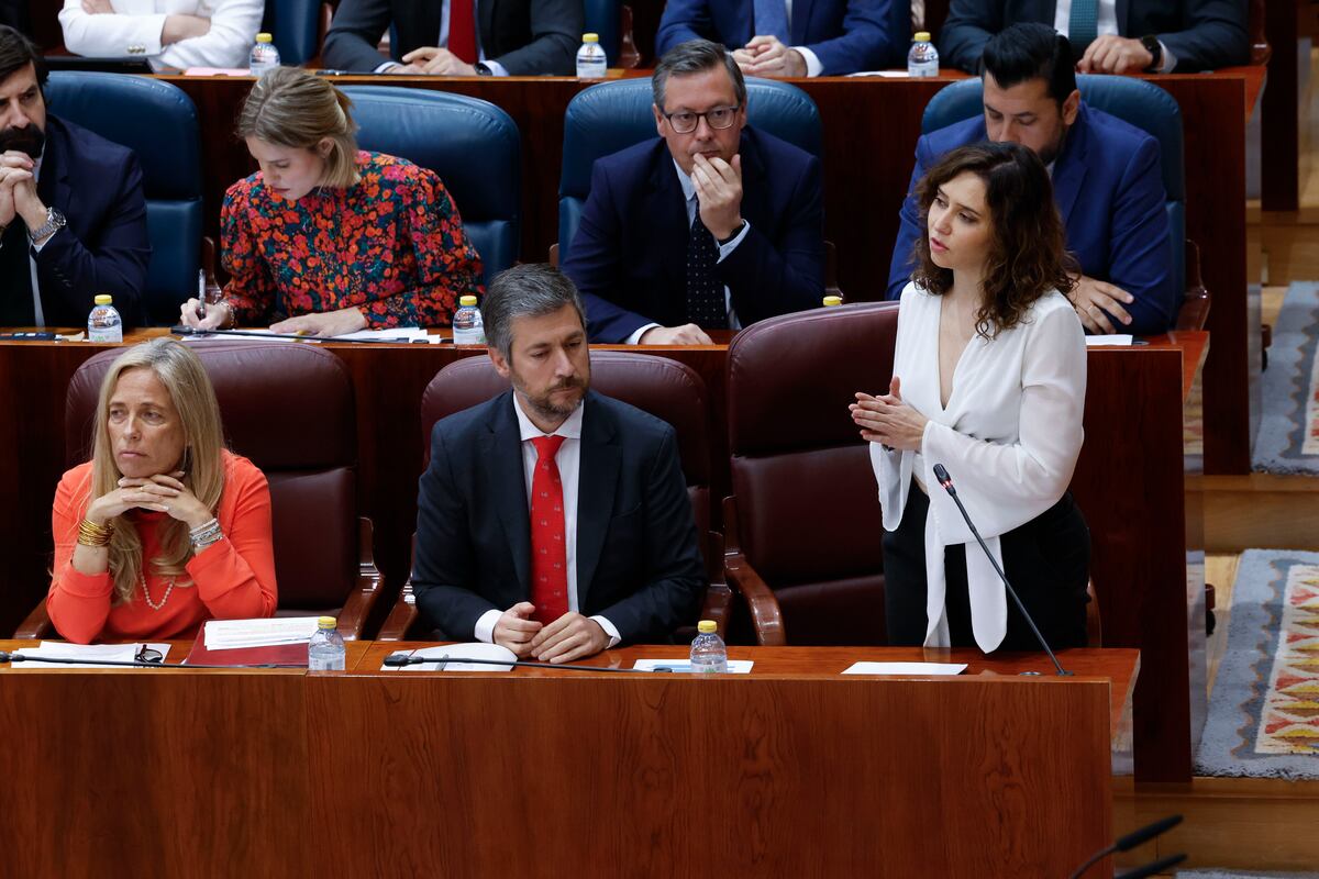 Ayuso acusa a los socios de Sánchez de “pedir guillotinas” y Más Madrid ...