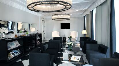 Salón del hotel Único de Madrid.