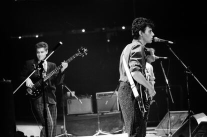 Nacha Pop en el Palacio de los Deportes de Madird durante las fiestas de San Isidro de 1986.