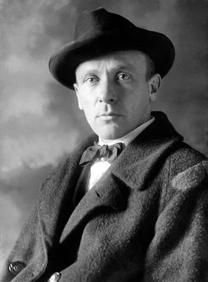 Retrato de Mijaíl Bulgakov en 1928.