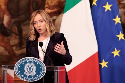 Primera ministra italiana, Giorgia Meloni REUTERS/Remo Casilli
