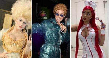 Demi Lovato, Jessica Biel y Cardi B, disfrazadas para Halloween.