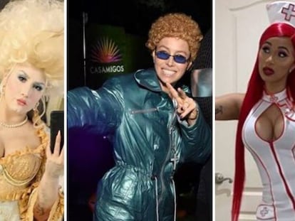 Demi Lovato, Jessica Biel y Cardi B, disfrazadas para Halloween.