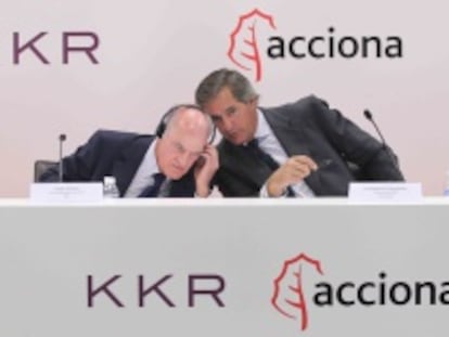Henry Kravis, copresidente de KKR, y José Manuel Entrecanales, presidente de Acciona