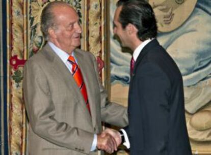 El Rey recibe al presidente balear, José Ramón Bauzá.