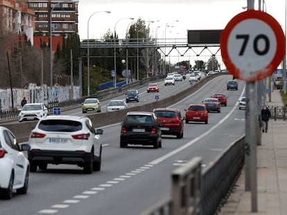 Tráfico en la entrada a Madrid por la A-5, el pasado 9 de enero.