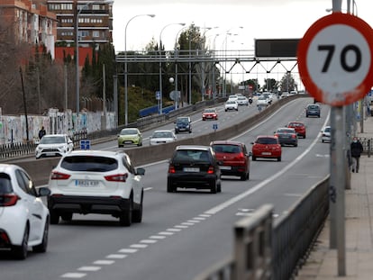 Tráfico en la entrada a Madrid por la A-5, el pasado 9 de enero.