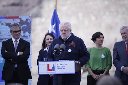 Máximo Pacheco durante una visita por el norte de Chile el día 21 de abril de 2023.