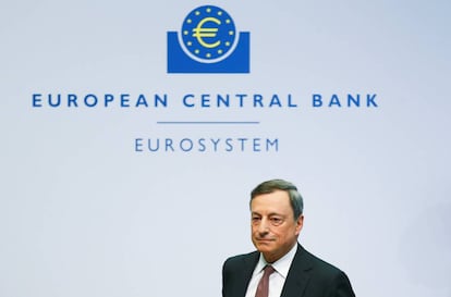 Mario Draghi, presidente del BCE. 