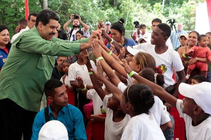 Nicolás Maduro, este domingo.