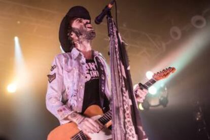 Leiva, en concierto en la Sala Razzmatazz de Barcelona, en 2016.