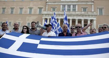 Protesta contra las medidas de austeridad en Grecia
