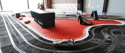 Imagen de un Scalextric.