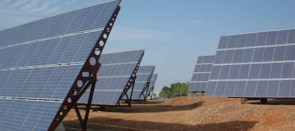 Instalación de energía solar.