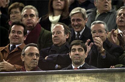 Joan Gaspart, en el palco del Camp Nou.