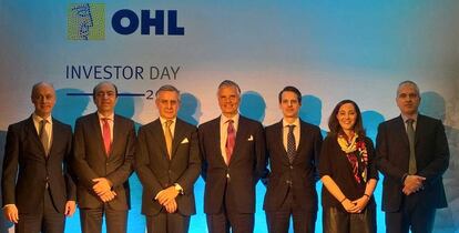 Foto de familia del &#039;Investor Day&#039; de OHL. 