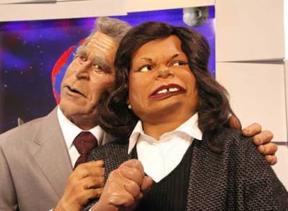 Los guiñoles de George Bush y Condoleezza Rice.