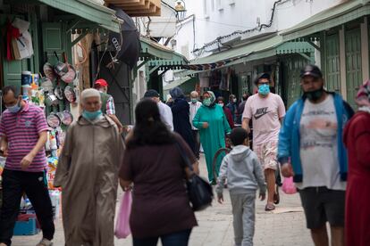 Una calle de Rabat (Marruecos), la semana pasada.