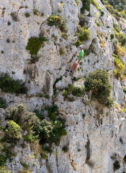 La vía ferrata de Mosta, en el valle de Wied il Ghasel.