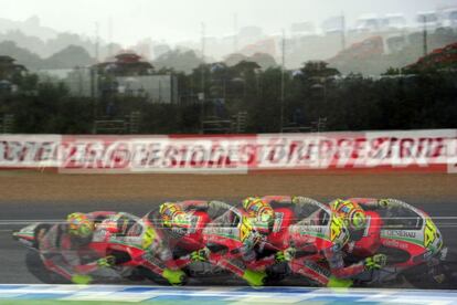 Valentino Rossi, durante la segunda jornada de entrenamientos libres.