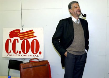 Fidalgo, ayer en la asamblea de delegados de CC OO en la comarca del Vallès Oriental (Barcelona). 

/ EFE