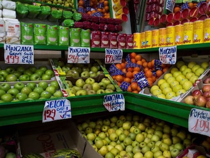 Productos en una frutería de Madrid.