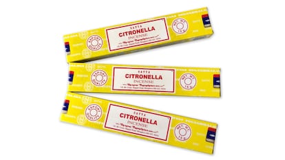 ahuyenta mosquitos con este incienso natural con aroma agradable a citronela.
