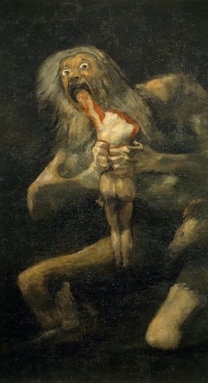 'Saturno devorando a su hijo', de Francisco de Goya, en el Museo Del Prado.