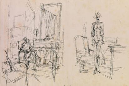 <i>Teriade (1969), </i>dibujo de Alberto Giacometti.