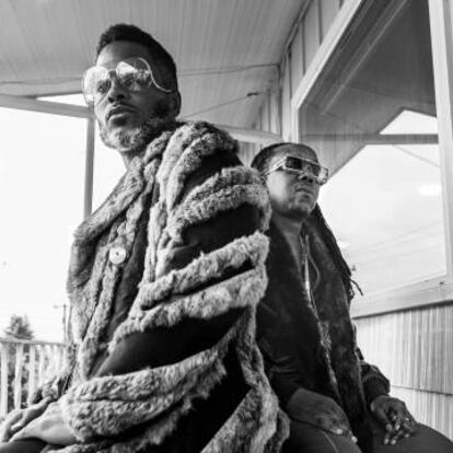 Imagen promocional del grupo de música Shabazz Palaces.