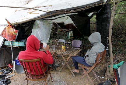 Campamento migrantes Bizkaia