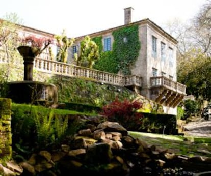 Jardines del pazo de Pazo do Faramello, en Rois (A Coruña).