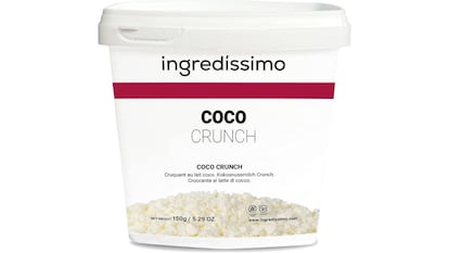 Envase que contiene 150 gramos de coco liofilizado de la marca Ingredissimo.