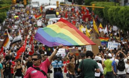 Una marcha en defensa de los derechos de los homosexuales, en San Jos&eacute; en 2012. 