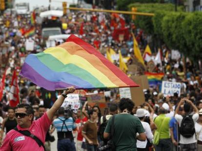 Una marcha en defensa de los derechos de los homosexuales, en San Jos&eacute; en 2012. 