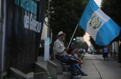 Protestas en Guatemala la semana pasada contra Jimmy Morales