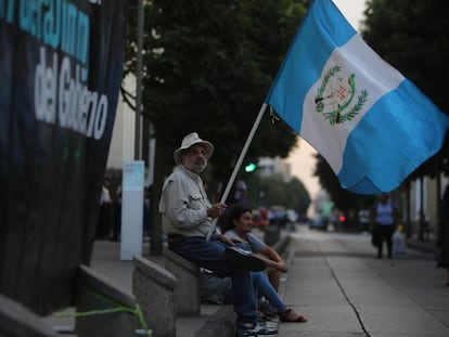 Protestas en Guatemala la semana pasada contra Jimmy Morales