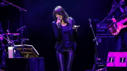 Carla Bruni, durante el concierto.