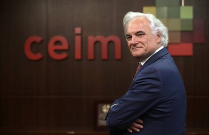 Miguel Garrido de la Cierva, en la sede de la CEIM.