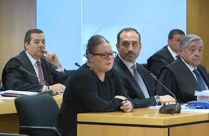 Beatriz López Doncel, durante el primer día del juicio en la Audiencia Provincial en junio de 2019